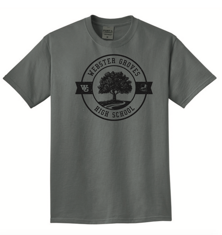 Shirt - Short Sleeve - Gray WGHS Tree