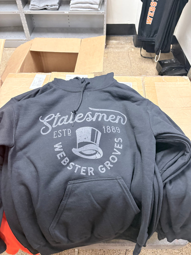 Black Hoodie Statesmen Top Hat