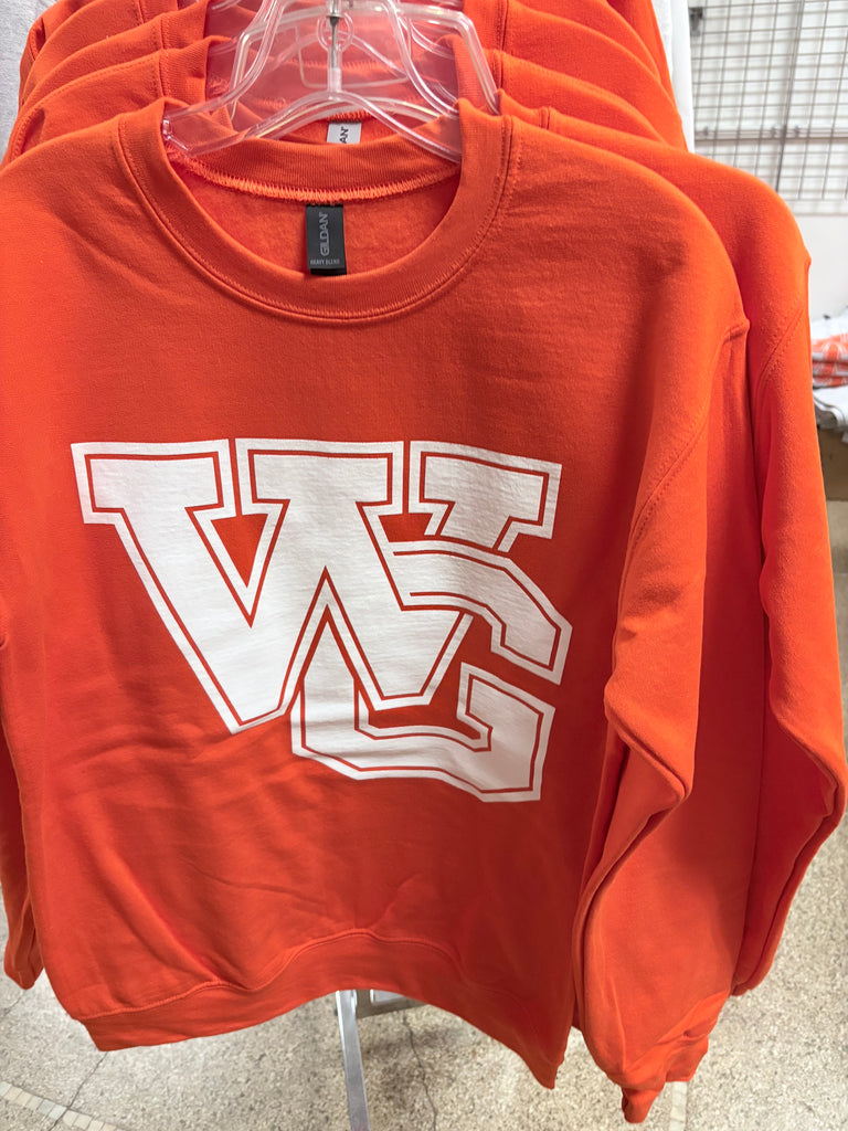 Orange Crewneck Sweatshirt