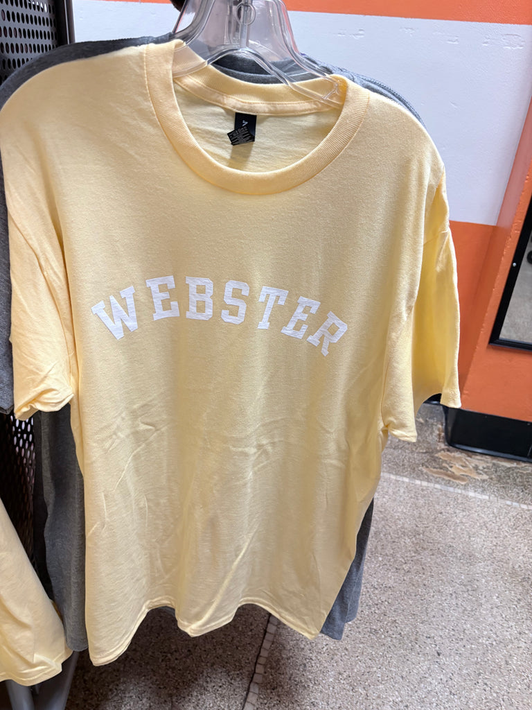 Yellow short sleeve Webster tshirt