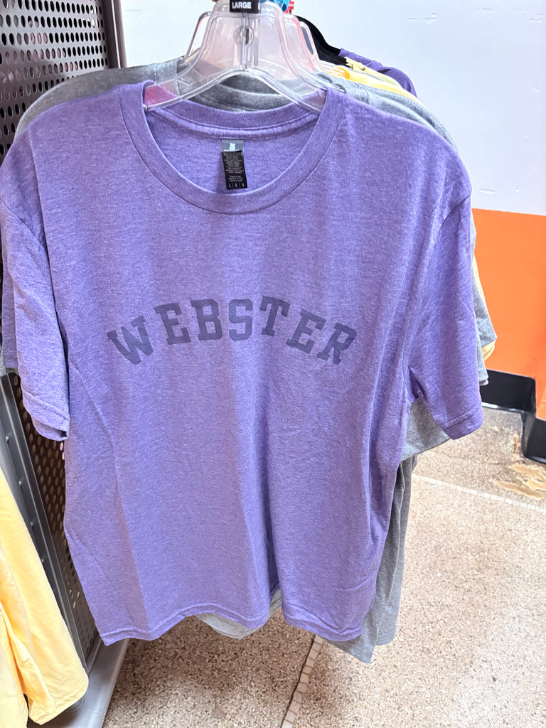 Purple short sleeve Webster tshirt