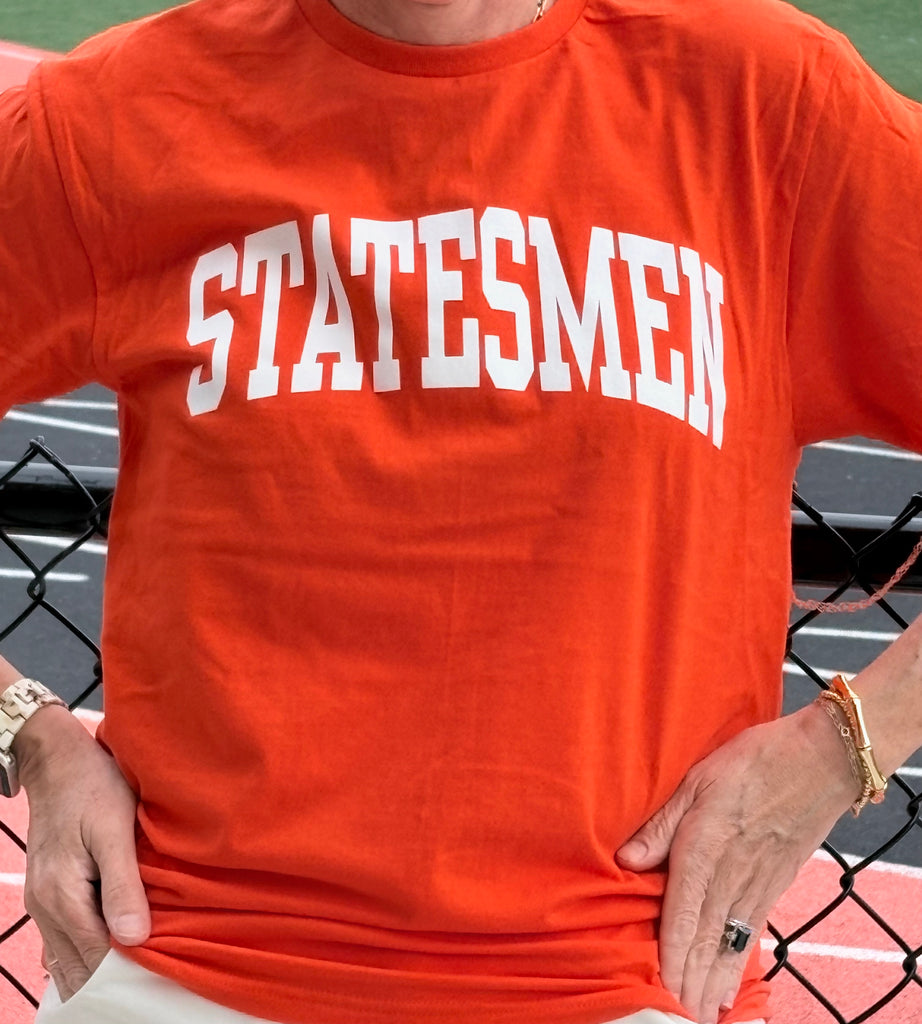 Orange short sleeved Statesmen tshirt