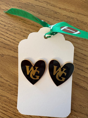 Earrings Black & Gold