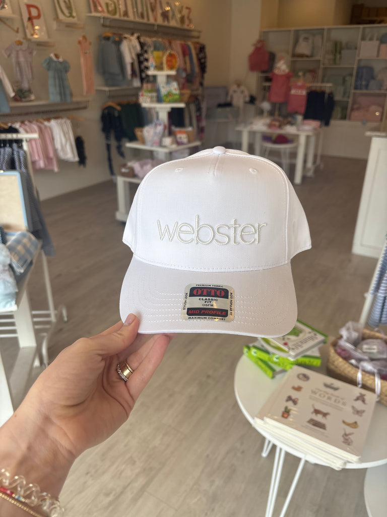 Hat White Webster
