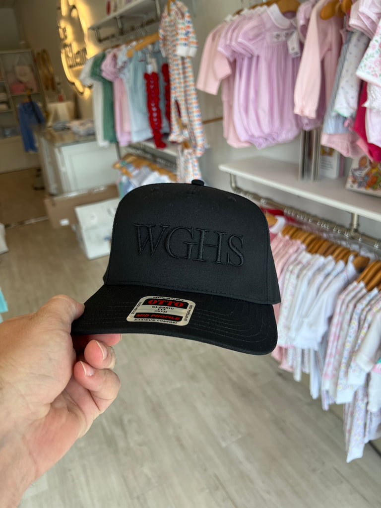 Hat Black on Black WGHS