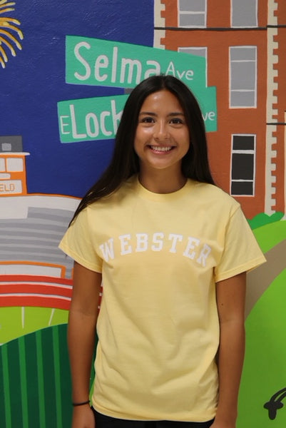 Yellow short sleeve Webster tshirt