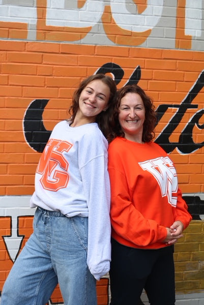 Orange Crewneck Sweatshirt
