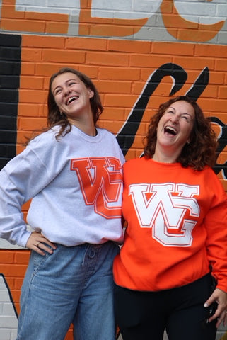 Orange Crewneck Sweatshirt
