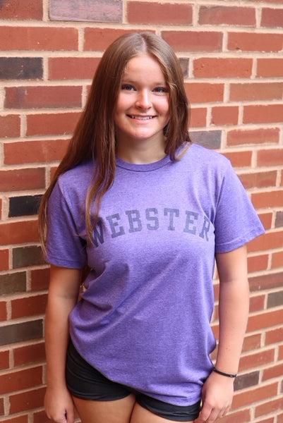 Purple short sleeve Webster tshirt