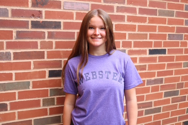 Purple short sleeve Webster tshirt