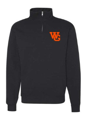 Jacket - 1/4 Zip - Black Embroidered WG