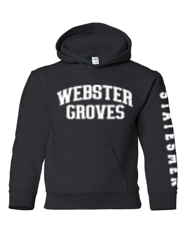 YOUTH- Sweatshirt-Black/White Webster Groves hoodie