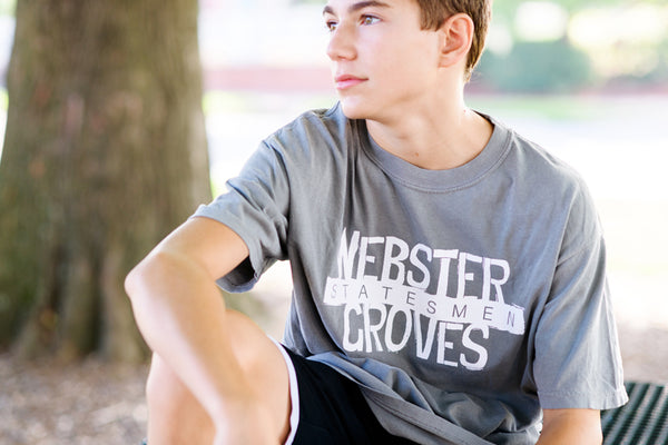 Shirt - Short Sleeve Grey - Webster Groves Statesmen